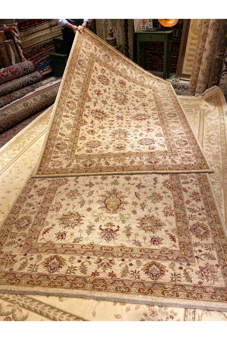 RD RAMAZAN DAG Hand Rug Art Hand-Woven Afgan Usagi Zileger Premium Quality Cotton Base Wool Weave Natural Dye Size 250x170 - MALLTURK