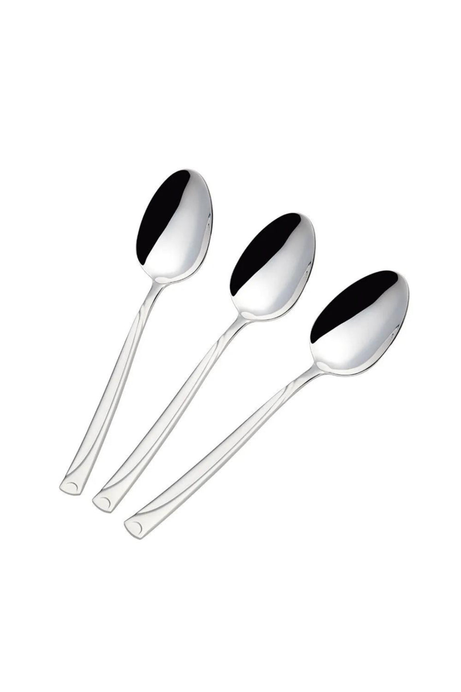 Nehir 12 Place Setting fiesta Satin yemek Spoon 12 Piece bordo Spoon Set 12 Piece Stainless Steel - MALLTURK