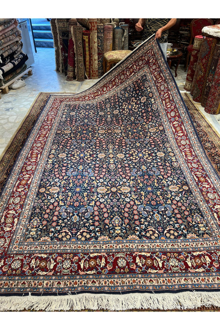 RD RAMAZAN DAG Hand Rug Art Hand-Woven Hereke Rug Seven Mountains Flower Sumerbank Weave 300x200 - MALLTURK