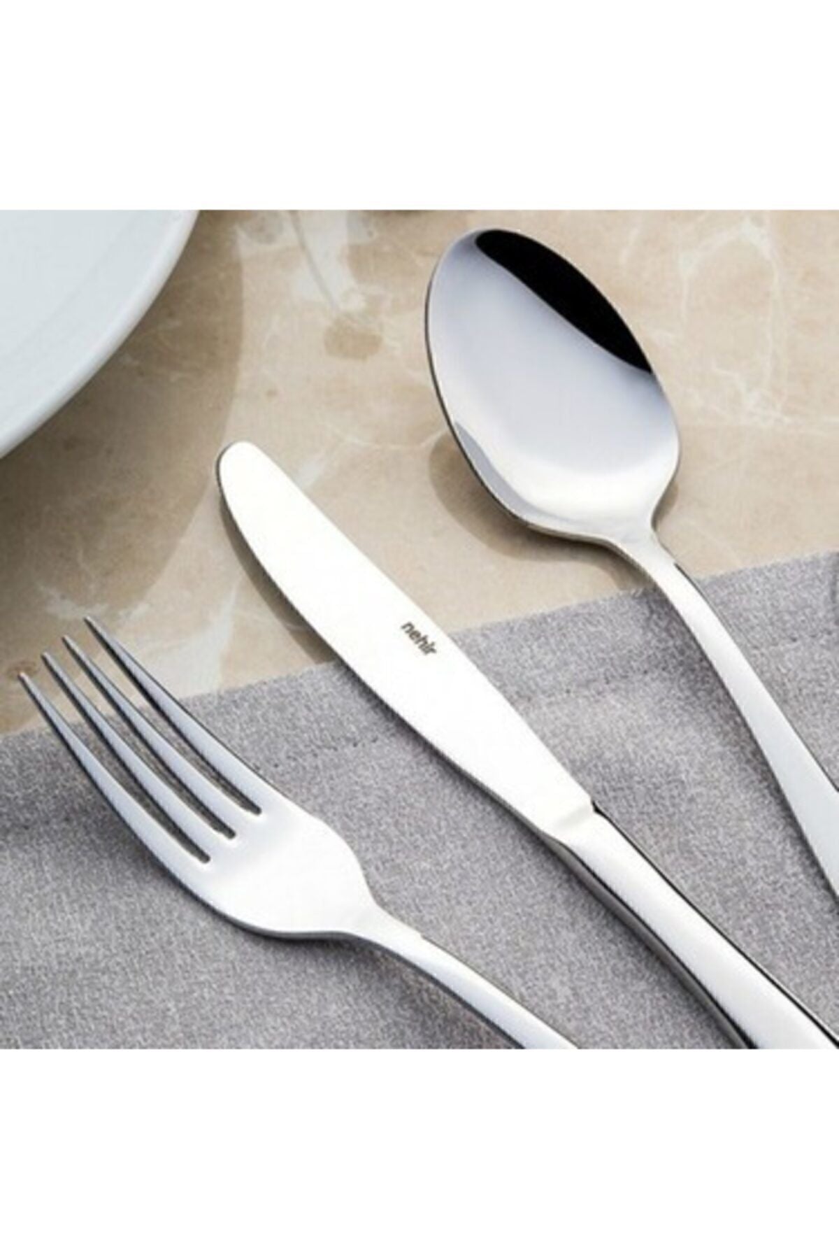 Nehir sahra 12 Piece Plain Dessert Knife - MALLTURK