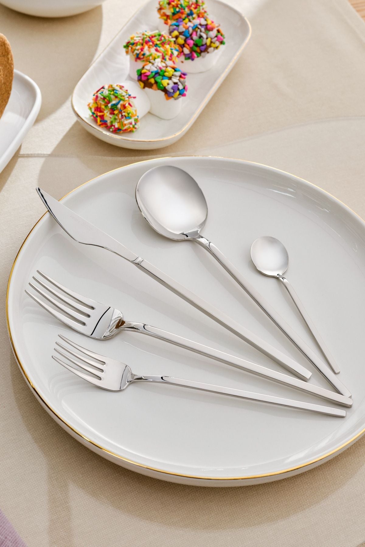 Karaca neoma 30 Piece 6 Place Setting Flatware Set Boxed - MALLTURK