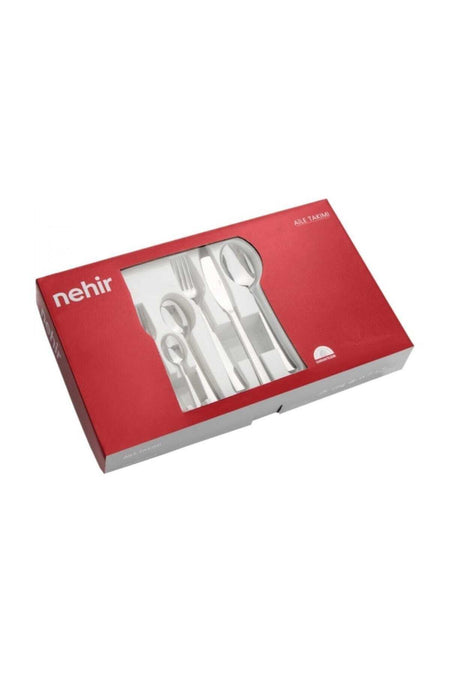 Nehir katre Plain 36 Piece karton Boxed Flatware Set 18 10 304 1 kalite - MALLTURK