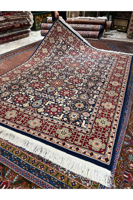 RD RAMAZAN DAG Hand Rug Art Hand-Woven Sumerbank Hereke Rug Kafkas Design Size 210x150. - MALLTURK