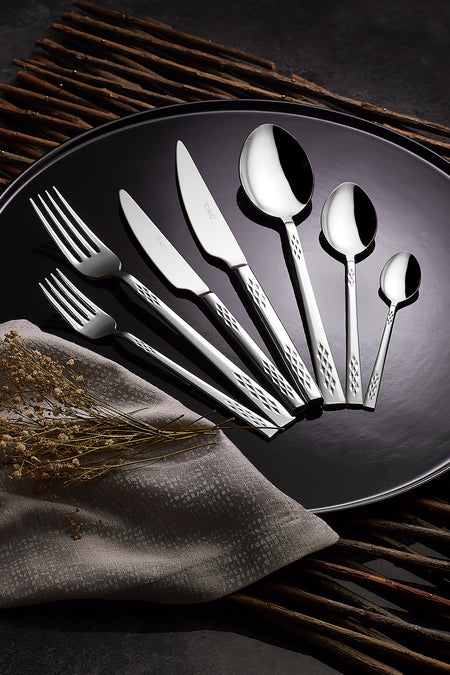 Tac ravello flores 84 Piece Flatware Set - MALLTURK