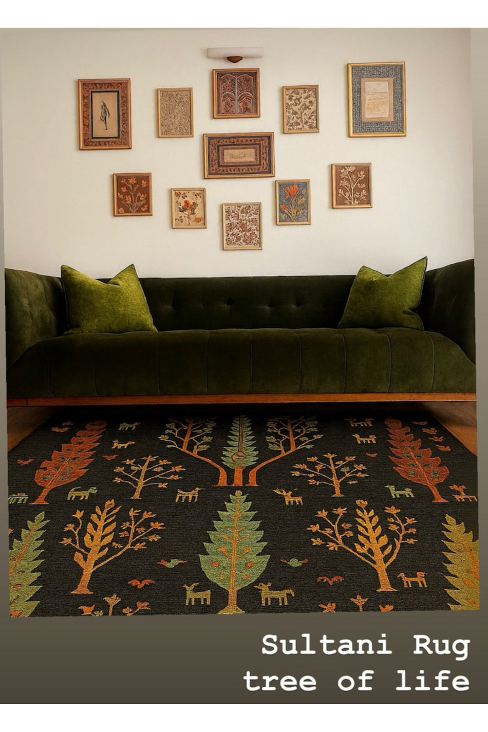 Anatolia Looms Afghan Sultani Hand-Woven Rug