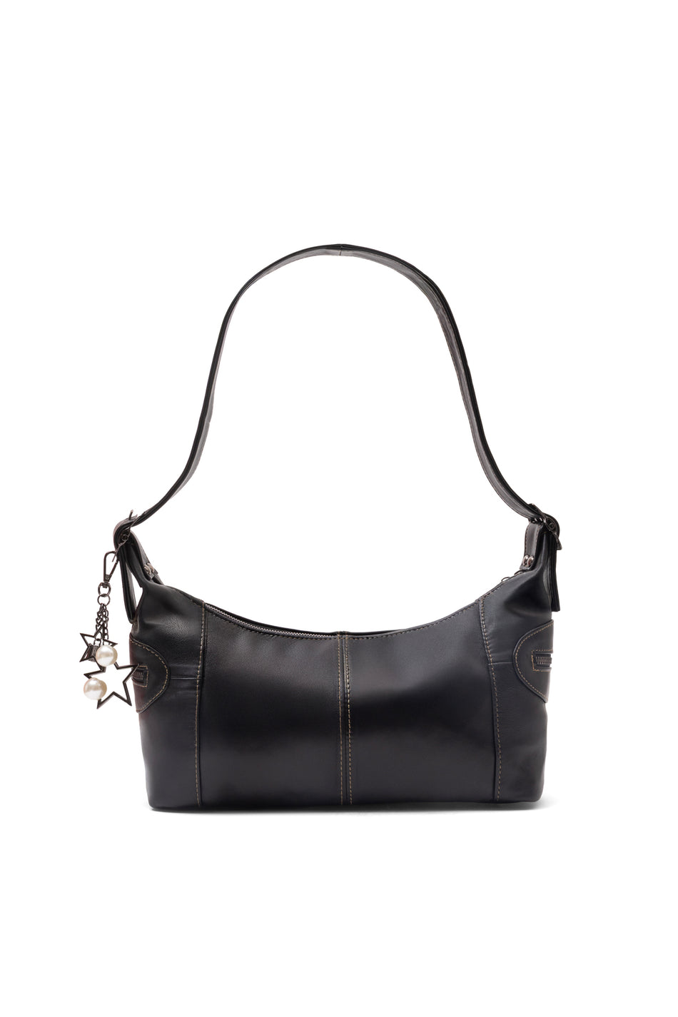 Fubileather Genuine Leather Women's Casual Shoulder Bag Natura Pelle Black
