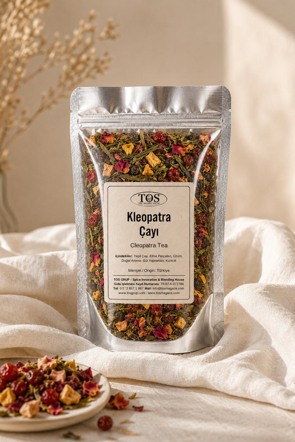 TOS The Organic Spices Cleopatra Tea 40 gr (1st Quality) Cleopatra Tea