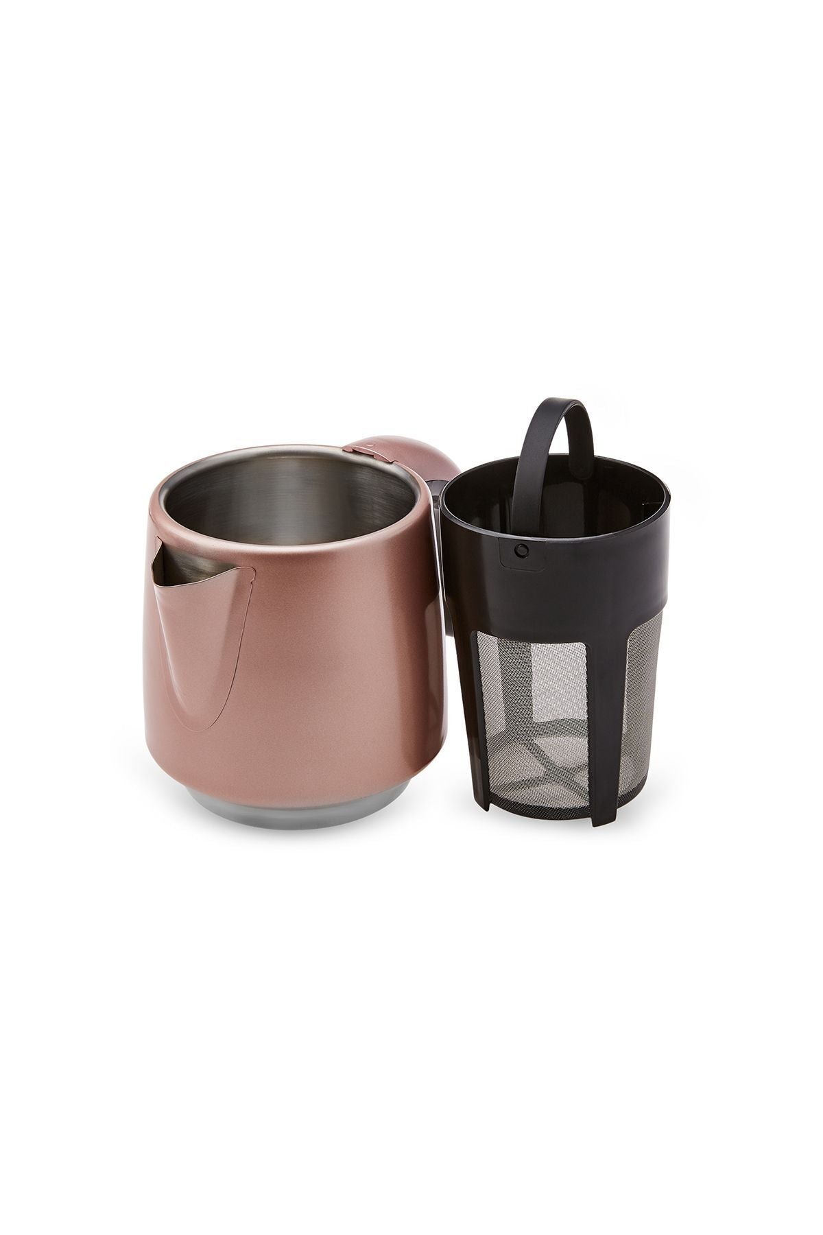 Karaca Daystar Stainless Steel 2-in-1 Tea Maker and Kettle with Rosegold - MALLTURK