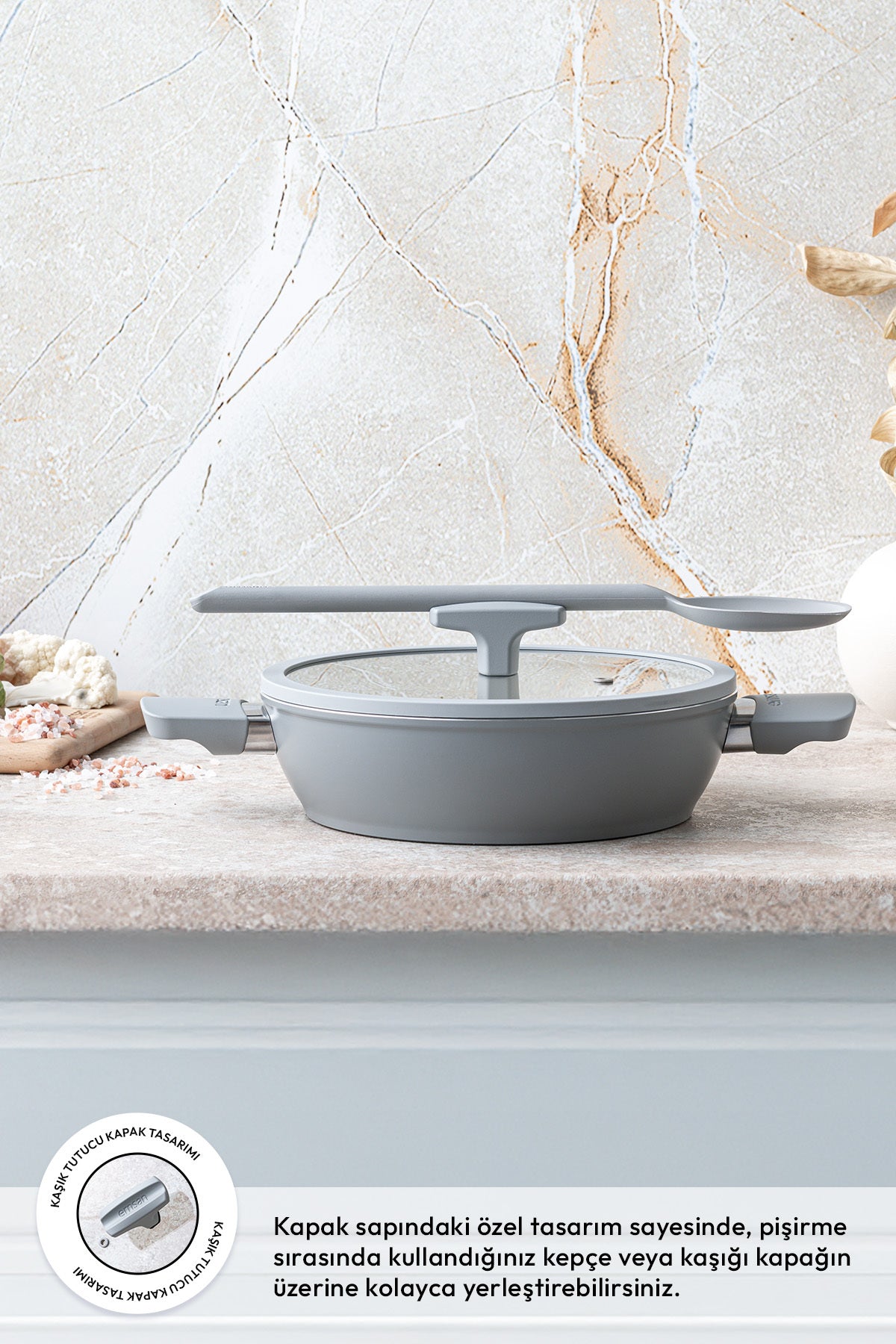 Emsan Swiss Cyrstal RS Saute Pan