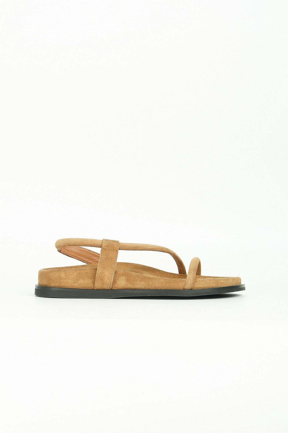 Hasema Tan Color Women's Suede Sandals 156-37
