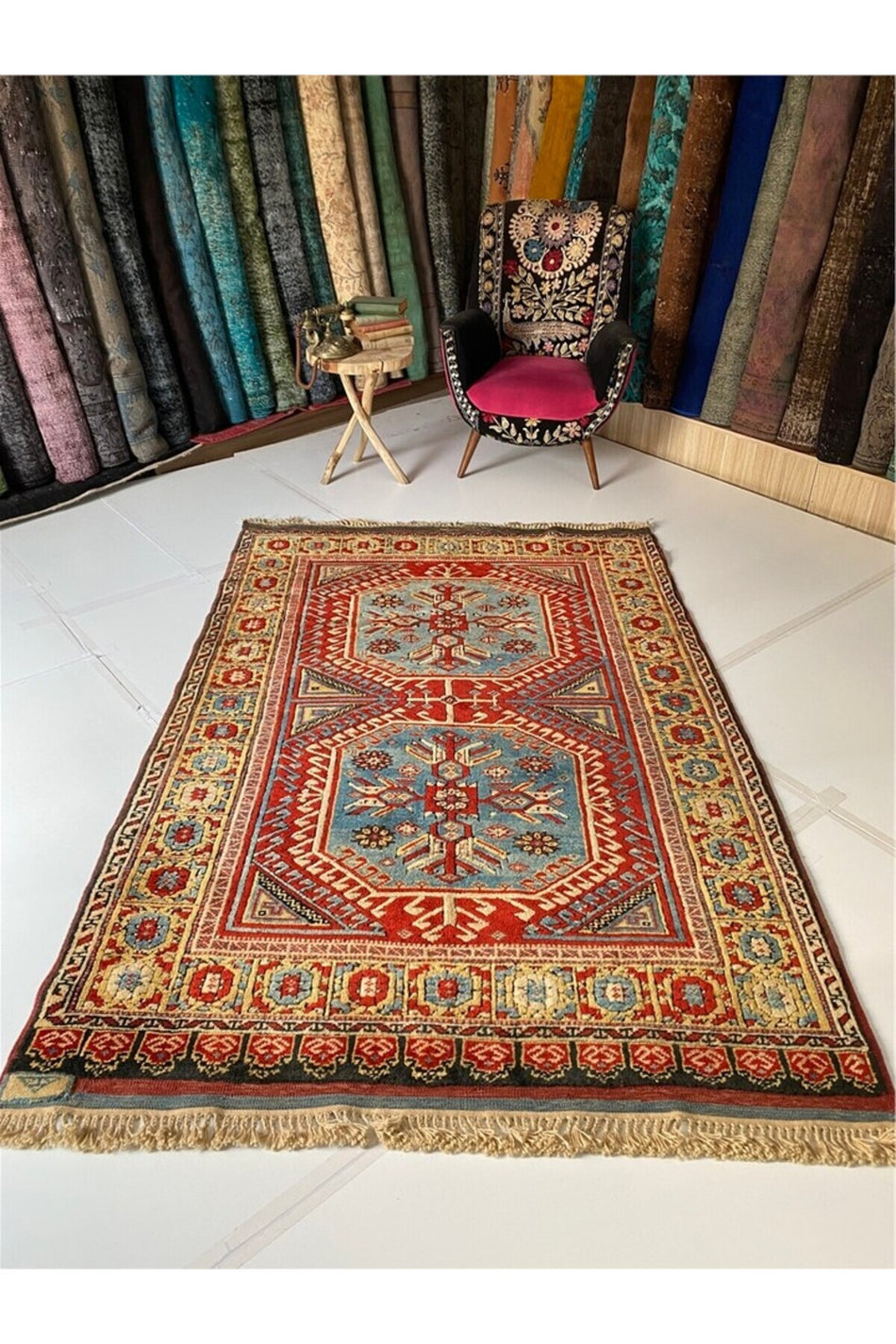 Sirvan Handwoven Antique Yoruk Wool Carpet - MALLTURK