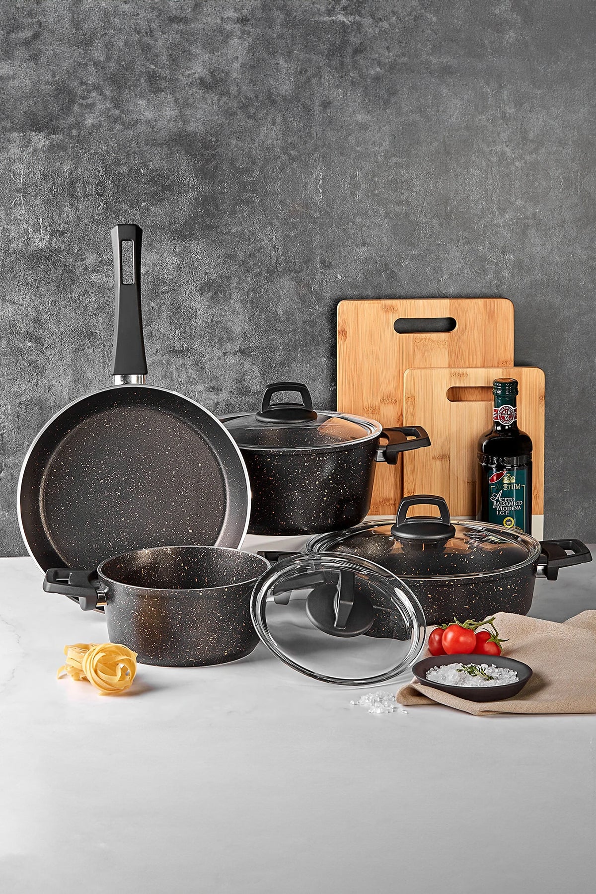 Karaca Biogranit Blackgold 7 Piece Cookware Set - MALLTURK