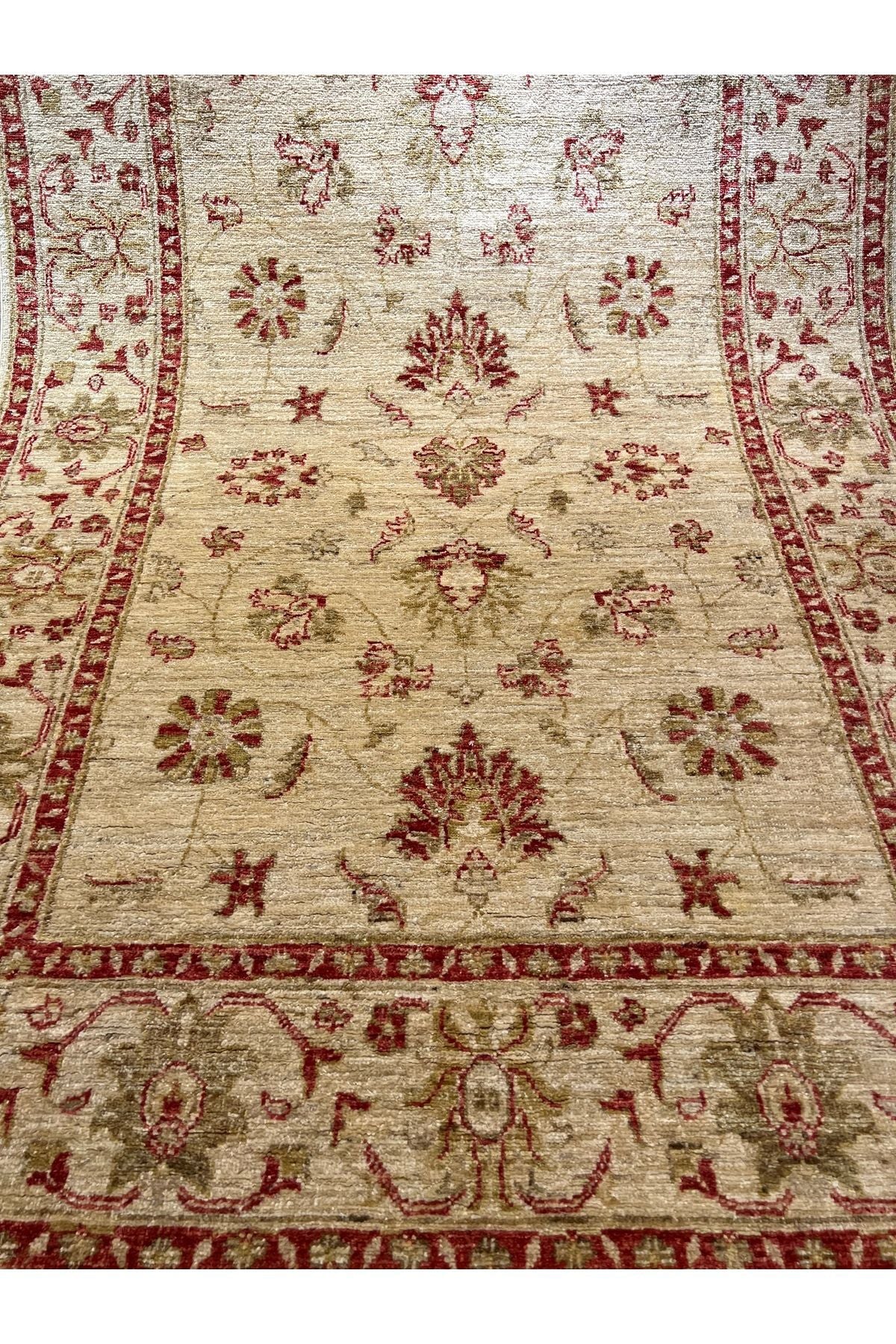 RD RAMAZAN DAG HAND-WOVEN CARPET ART Hand-woven Afghan Usagi Ziegler Carpet 195x125 - MALLTURK