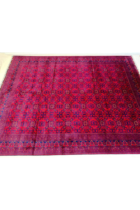 Afgan Rug Hand-Woven 100% Wool Natural Dye Harika Yildiz Design - MALLTURK