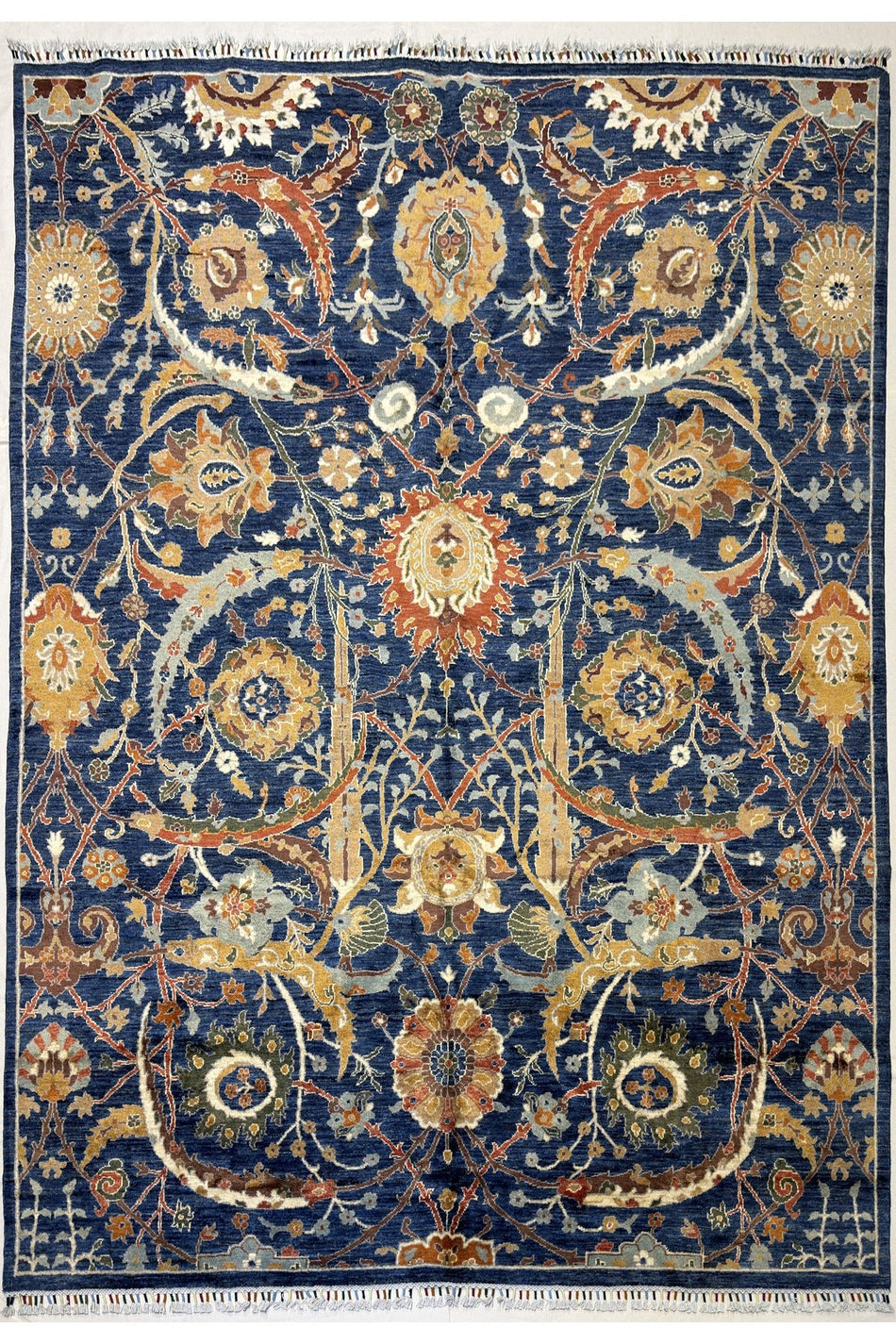 Afghan Handwoven Sultan Model Rug - A Great Opportunity for Those with a Large Living Room - 100% Wool, Natural Dye - MALLTURK