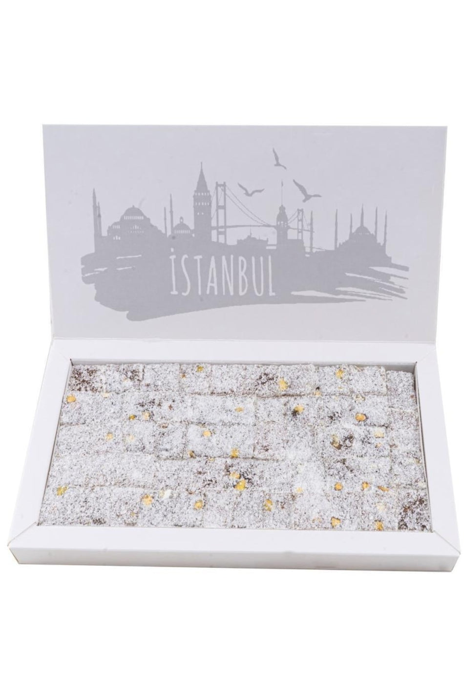 Lina Pistachio buyuk kesim hind Walnut Turkish Delight 1 kg - MALLTURK