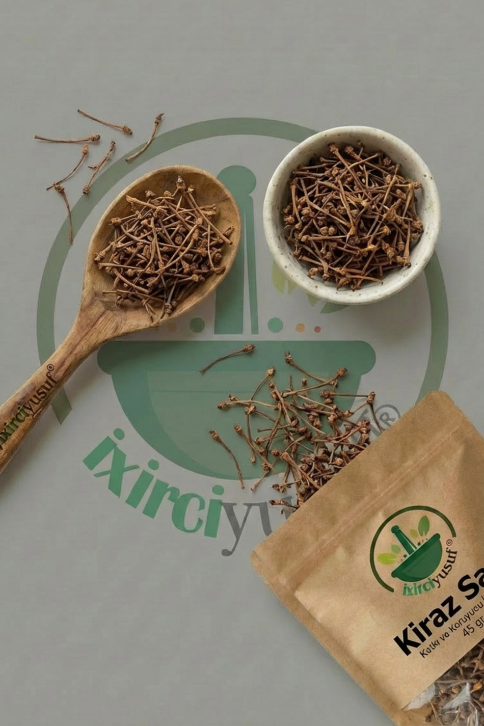 شاي سيقان الكرز من إكسيرجي يوسف (شاي سيقان الكرز – Prunus avium) مجفف طبيعيًا 45 g