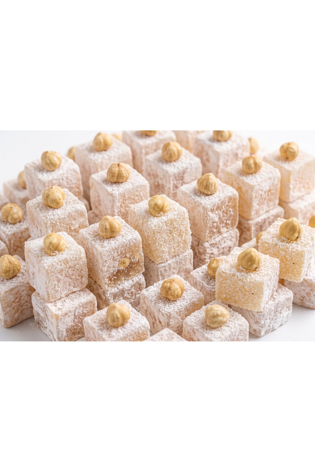 Sesen sekerleme Hazelnut Pressed Turkish Delight 1000g - MALLTURK