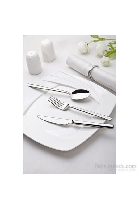 Nehir dalyan Plain 12 Pack yemek Spoon - MALLTURK