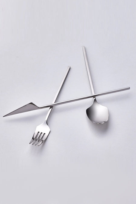 Karaca visal 316 Steel 84 Piece 12 Place Setting premium Flatware Set Boxed - MALLTURK
