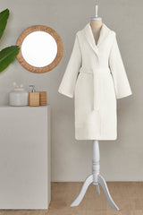 Ozdilek Floretta Dop Pio Shawl Collar Bathrobe - MALLTURK