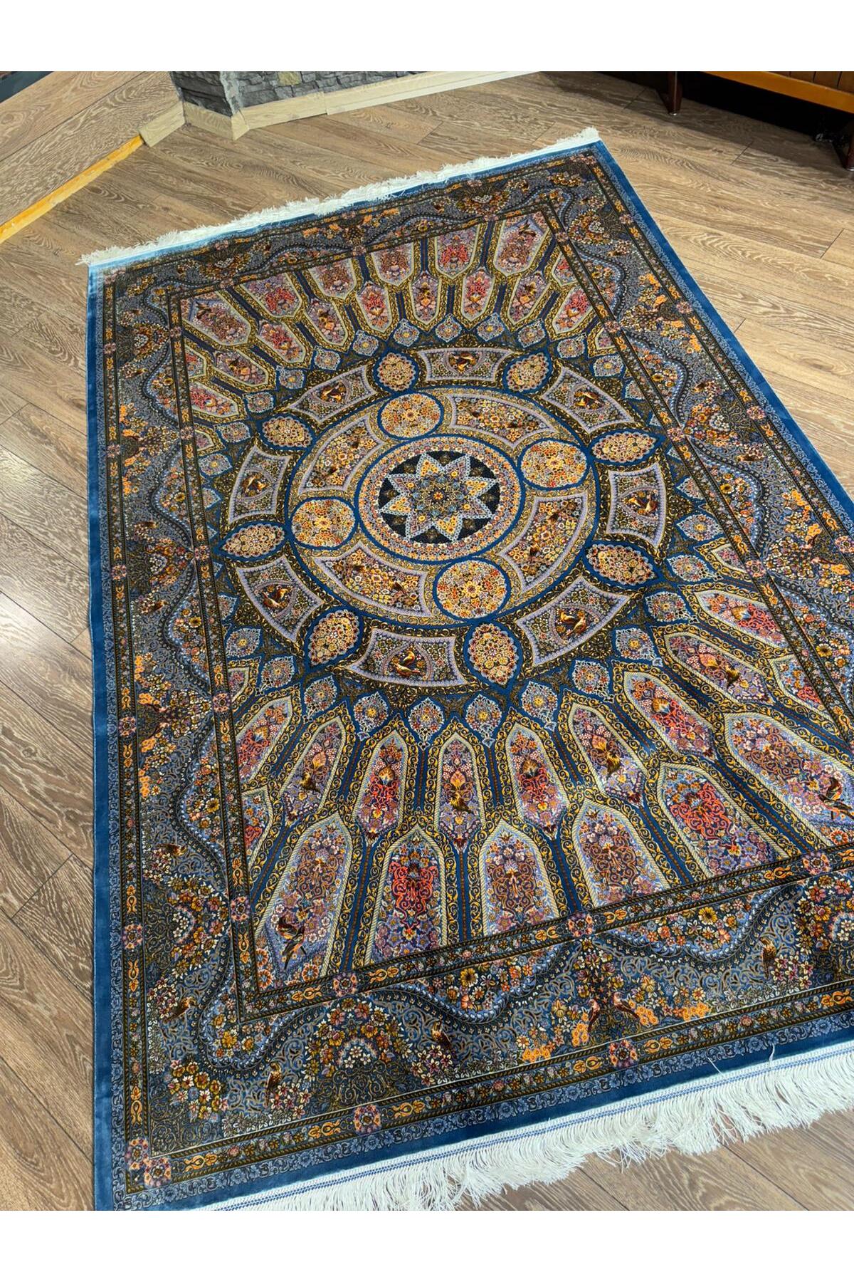 Rustikev Iranian Silk Rug - MALLTURK