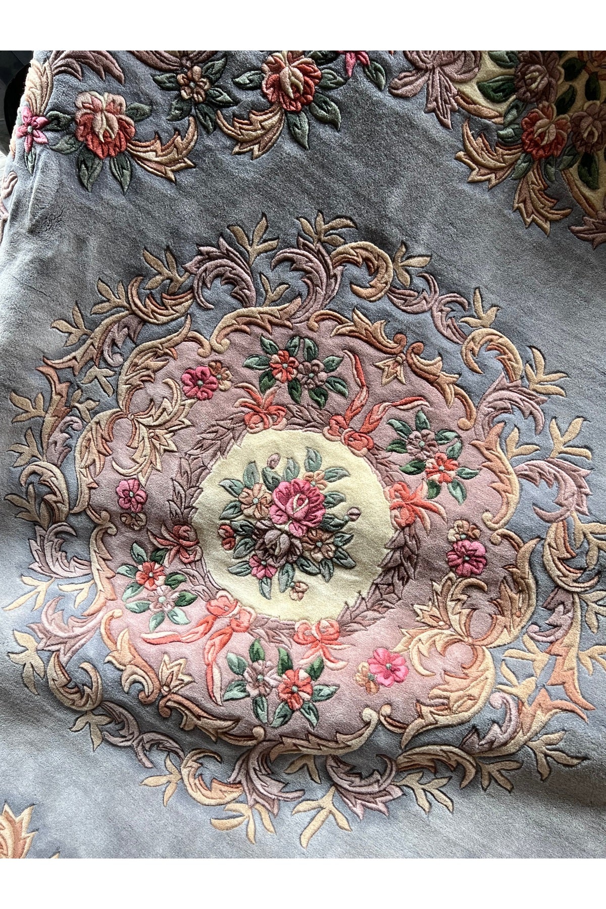 RD RAMAZAN DAG Hand Rug Art Hand-Woven Embossed Yuvarlak Chinese Rug Rug Premium Quality Size 260x260 - MALLTURK