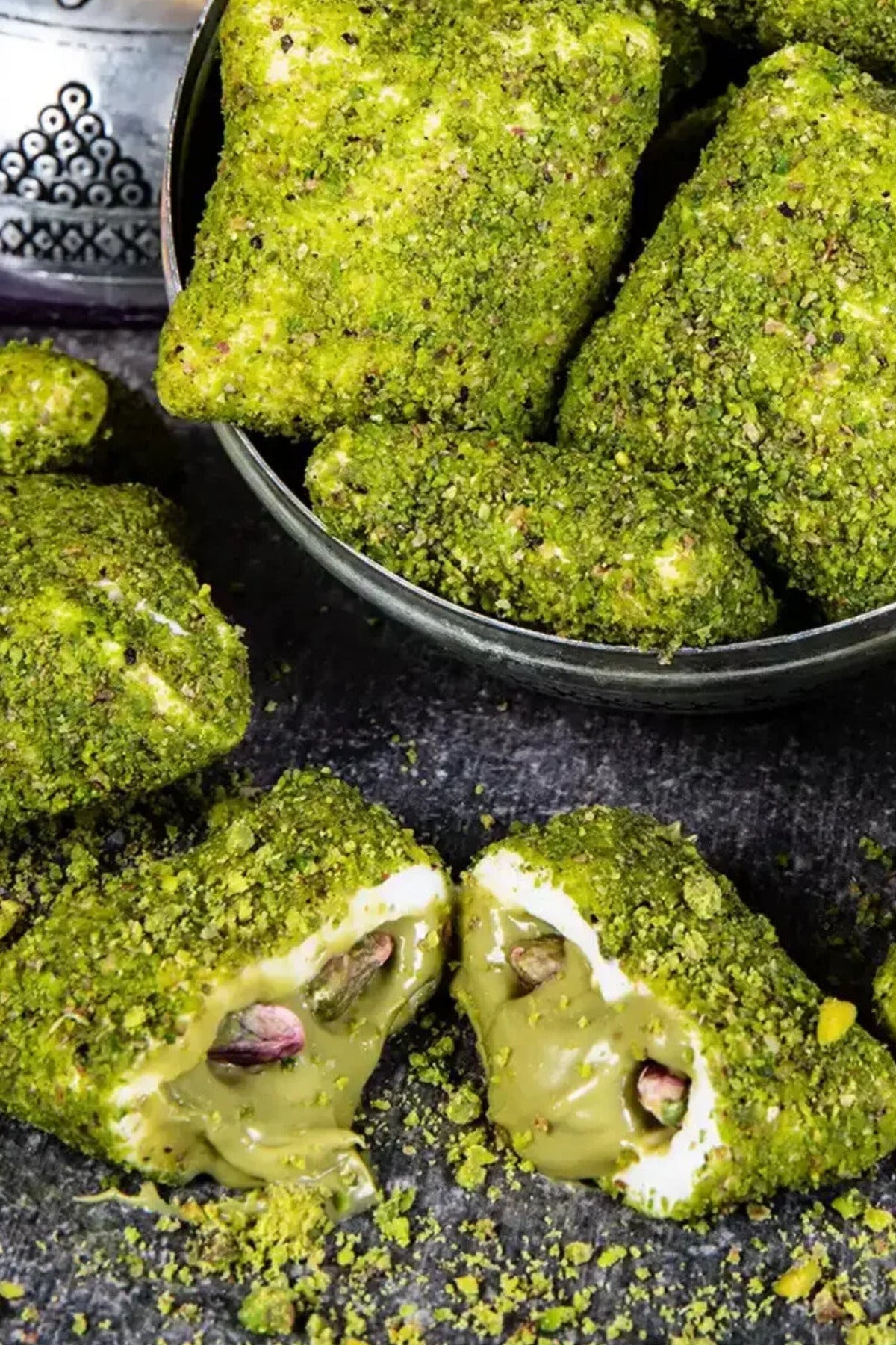 Pirsefa Pistachio fistik kremali bohca Turkish Delight 900 g Pack - MALLTURK