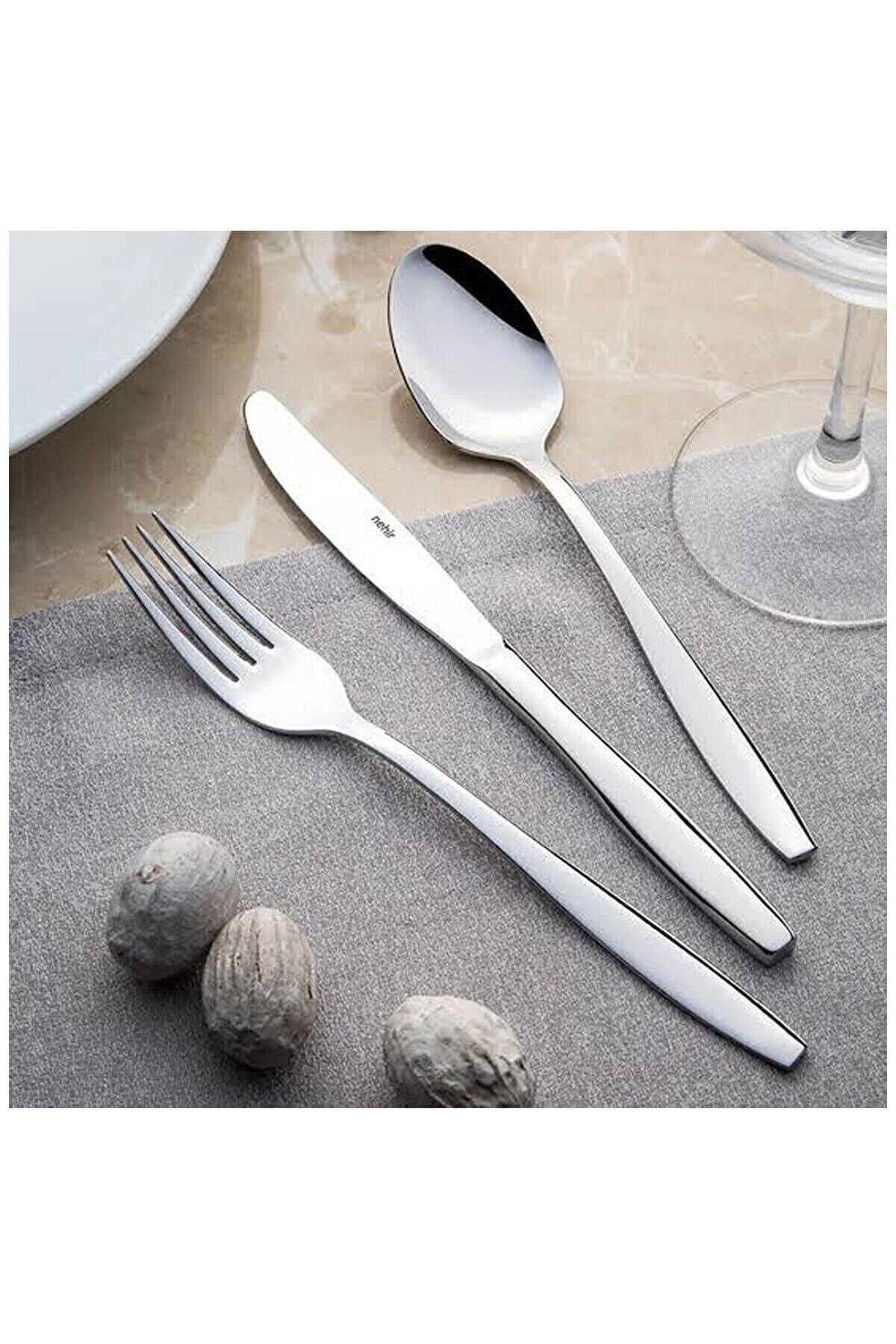 Nehir sahra Plain 1 Set 6 Piece yemek Knife Set - MALLTURK
