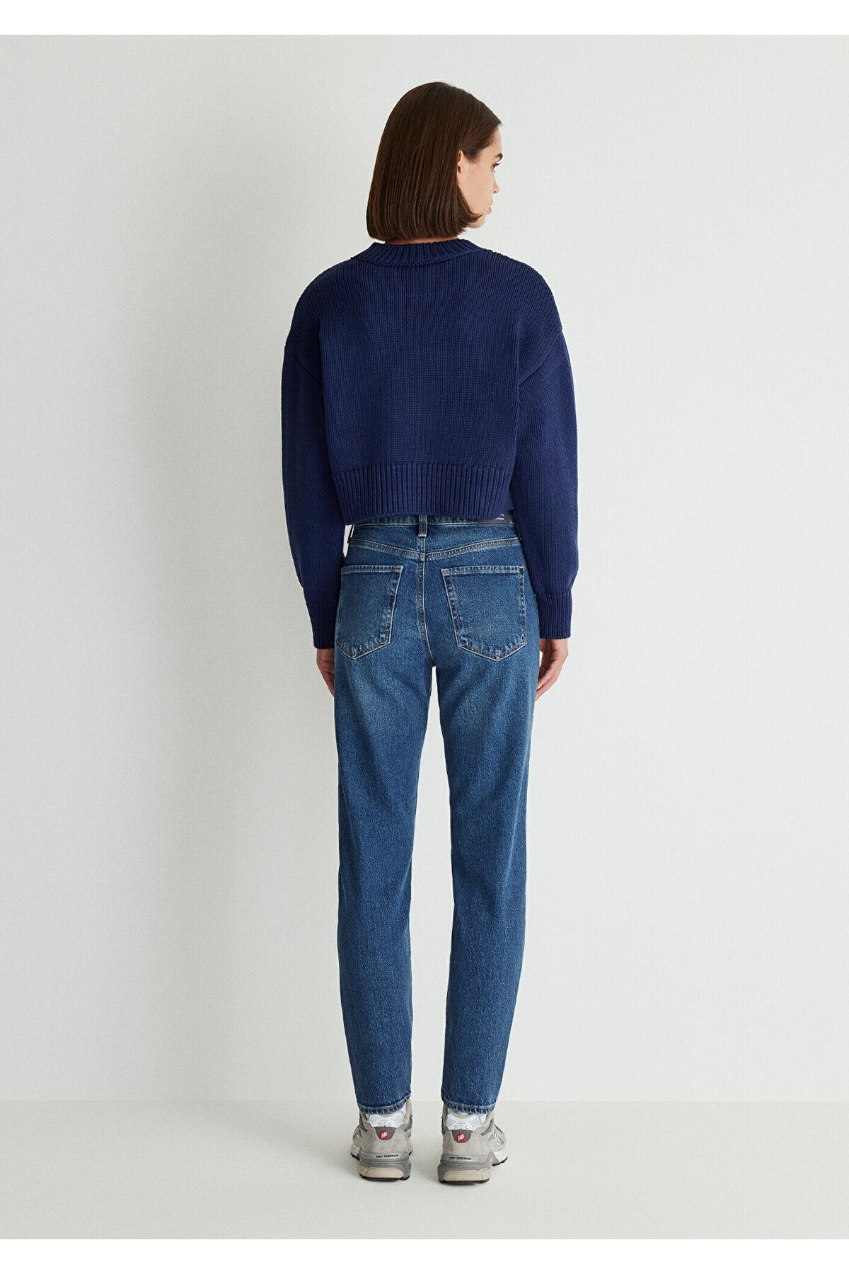 Cindy Classic Denim Shaded Dark Mavi Jeans 100277-87925 - MALLTURK