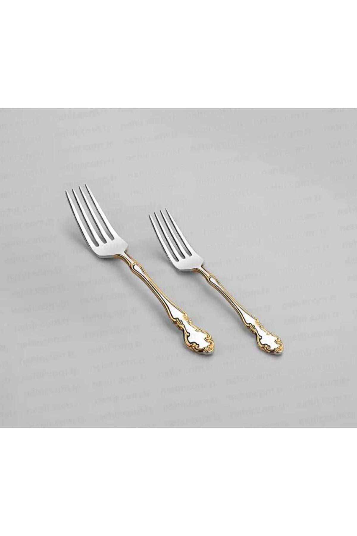 Nehir adriana altin Fork 84 Piece Spoon Knife Set - MALLTURK