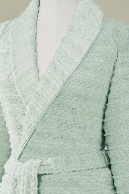 Ozdilek Sadem Organic Linden Shawl Collar Bathrobe - MALLTURK