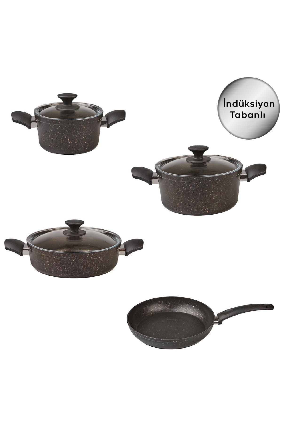Karaca Biogranit New Induction Compatible 7 Piece Cookware Set - MALLTURK