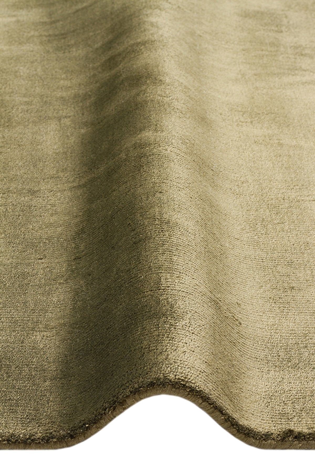 Vog Hali Alure Green Handwoven Pure Bamboo Rug Luxury Soft Minimalist Modern Living Room and Lounge Rug - MALLTURK