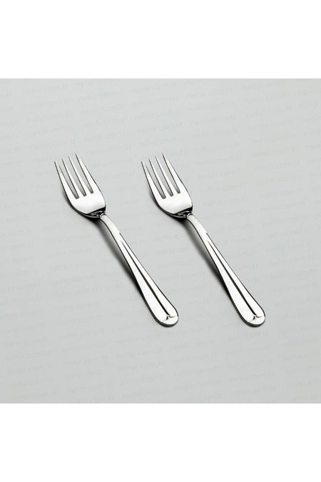 Nehir saray 12 Piece Plain Dessert Fork - MALLTURK