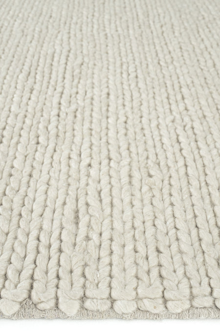 Cool Rug Elegance Cream Wool Rug Natural Living Room Rug Entryway Hallway Rug Runner Hand-Woven Rug Knitted Handmade Rug
