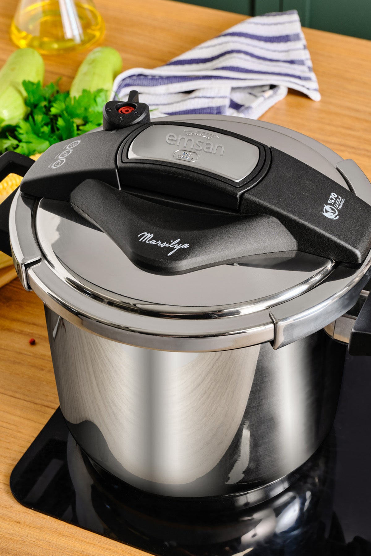 Emsan Marseille induction Base Pressure Cooker 5 Liters - MALLTURK