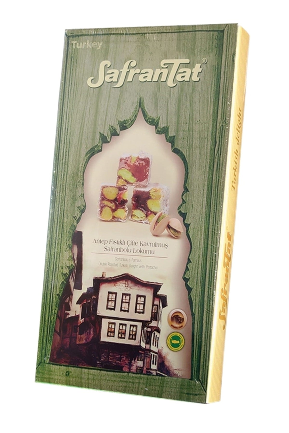 SAFRANTAT Pistachio Double Roasted Turkish Delight 700 g - MALLTURK