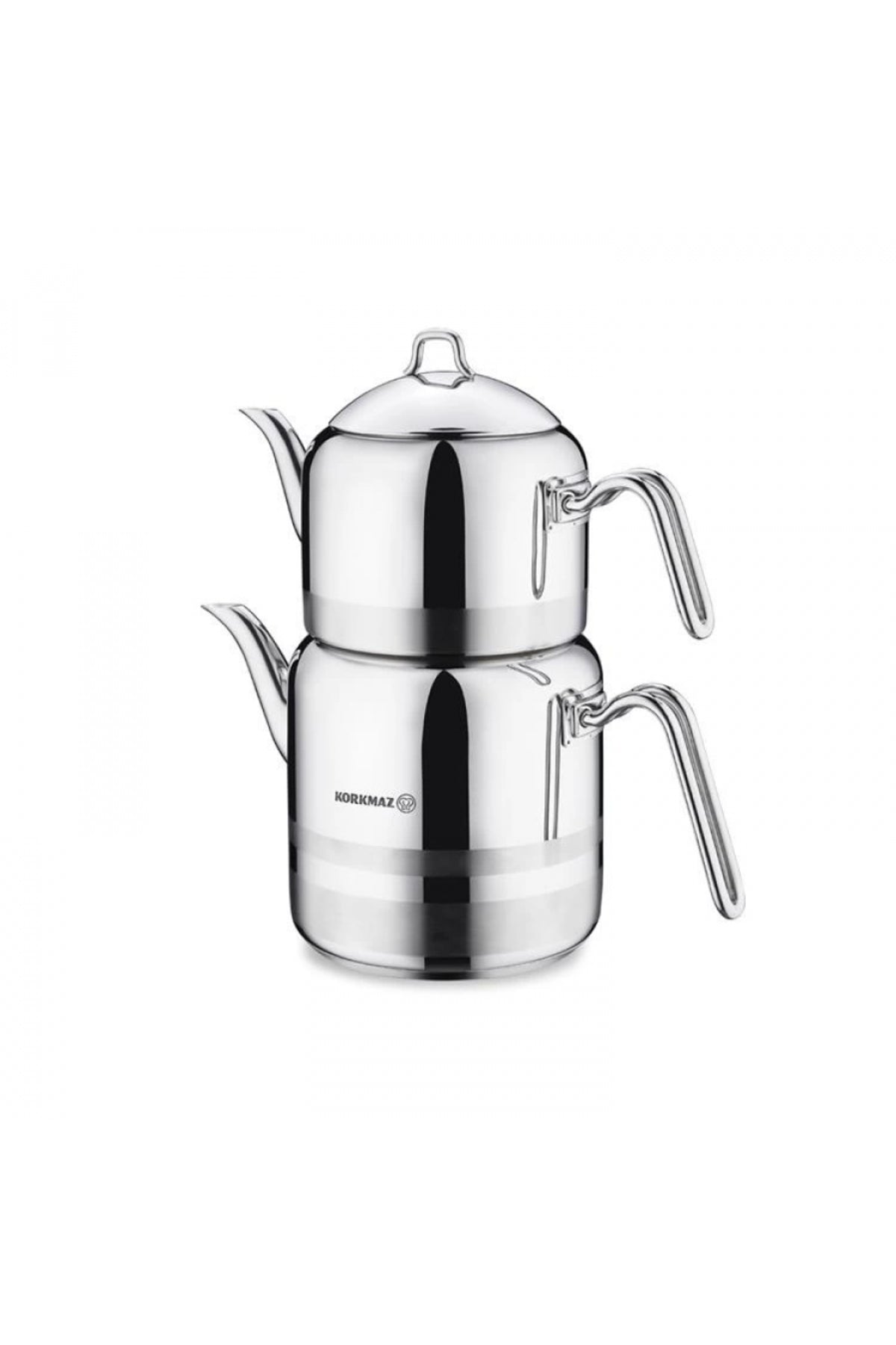 KORKMAZ KOR A114 Largo Stainless Steel Teapot 2.3/4.2 L - MALLTURK