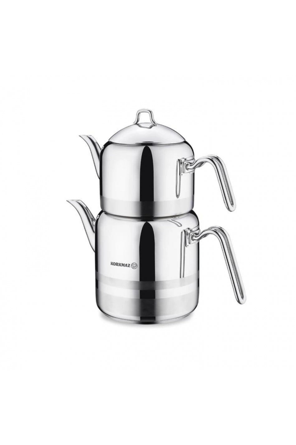 KORKMAZ KOR A114 Largo Stainless Steel Teapot 2.3/4.2 L - MALLTURK