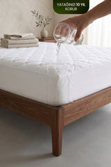 Alez Fabrikasi Waterproof Cotton Quilted Fitted Mattress Protector - MALLTURK