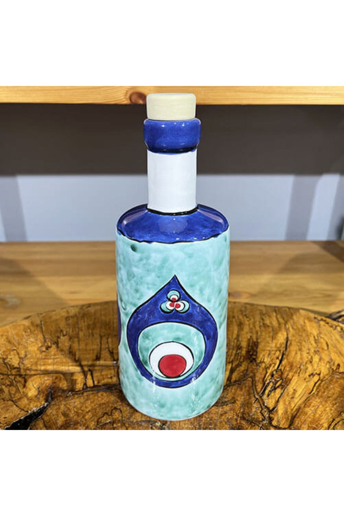Cini Evi Cintemani Patterned Iznik Tile Oil Dispenser - MALLTURK