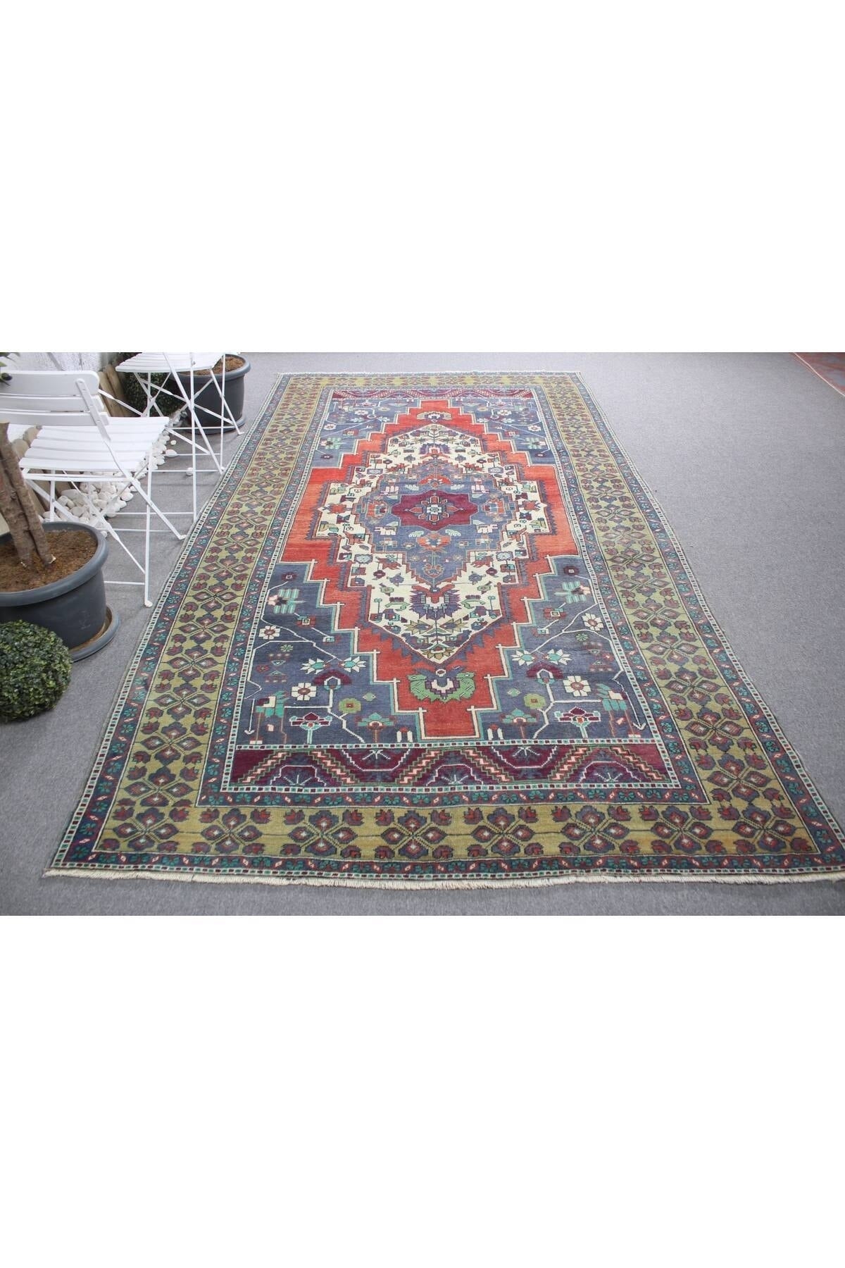 Kayra Export Hand-Woven Rug, Serin Rug Anatolian Rug 184x344 Cm