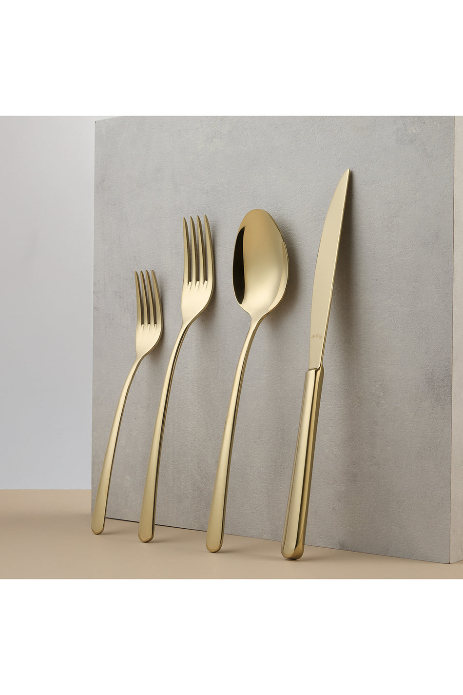 Aryildiz viole gold 24 Piece 6 Place Setting Flatware Set - MALLTURK