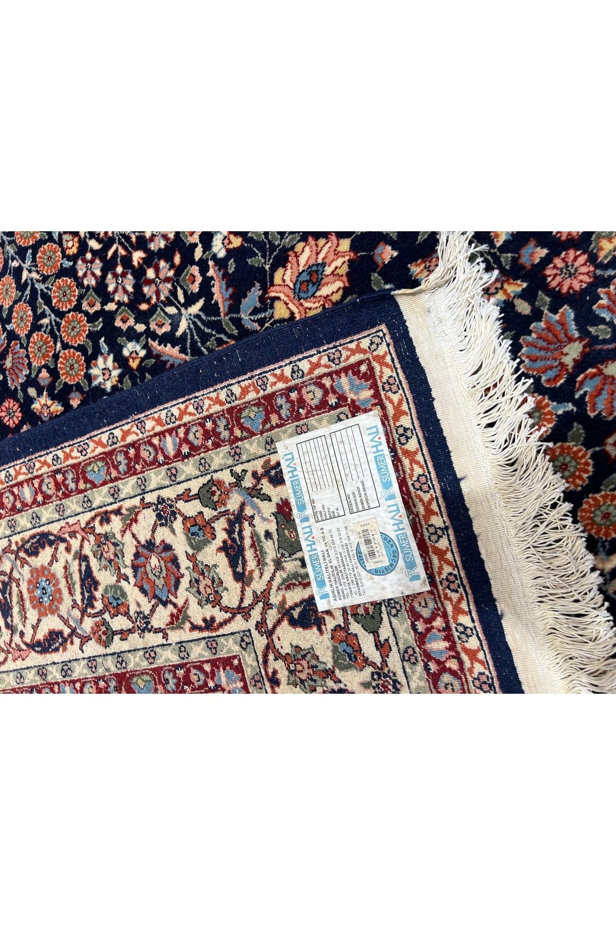 RD RAMAZAN DAG Hand Rug Art Hand-Woven Hereke Rug Signed Seven Mountains Flower 270x200 - MALLTURK