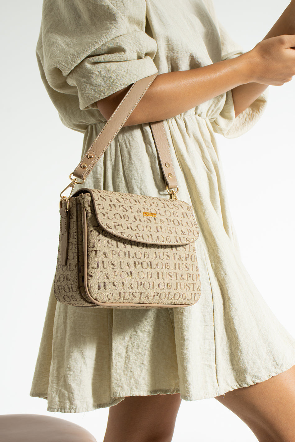 Just Polo Women's Hand and Shoulder Bag JPM2065 Sand