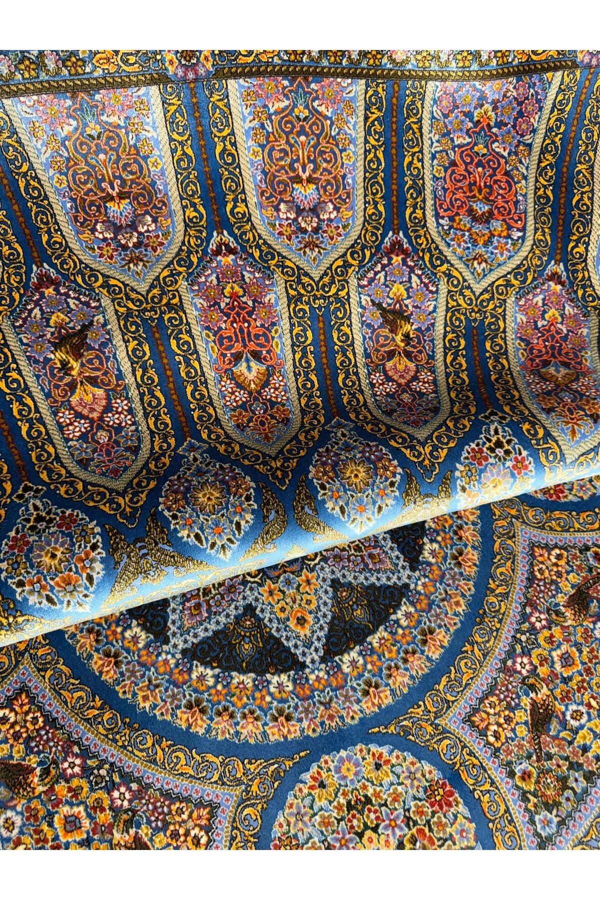 Rustikev Iranian Silk Rug - MALLTURK