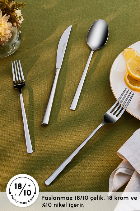 Karaca milas 6 Place Setting 24 Piece Flatware Set - MALLTURK