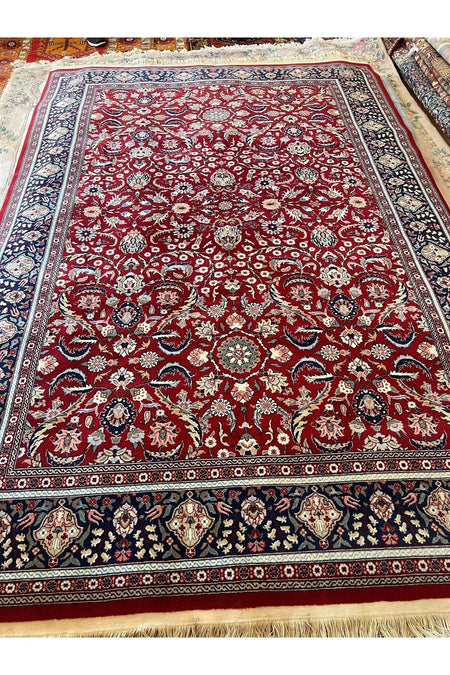 RD RAMAZAN DAG Hand Rug Art Hand-Woven Sumerbank Hereke Rug Signed Viyana Design Natural Dye Size 300x200 - MALLTURK
