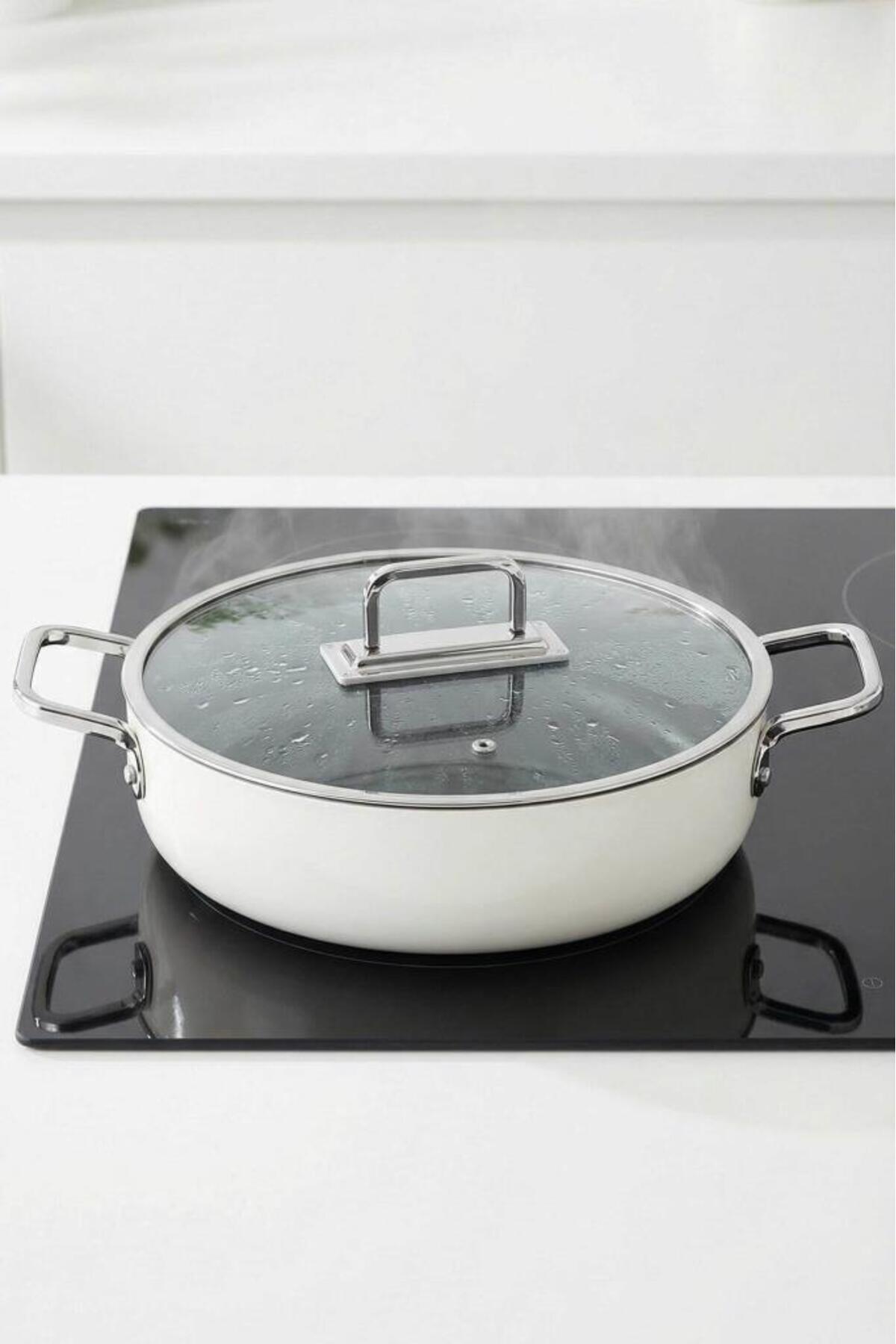 Tac Sera Feel Ceramic Nonstick Shallow Pot and TAC-8168 - MALLTURK